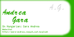 andrea gara business card